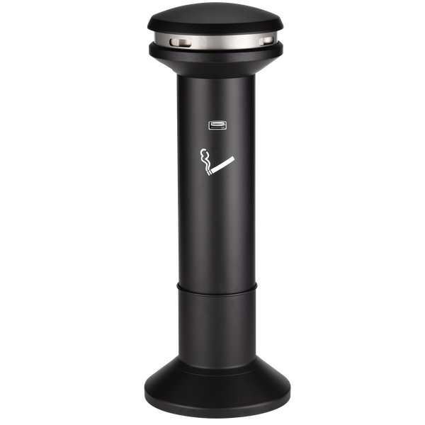Portacenere esterni Infinity Rubbermaid - da terra 8000 sigarette 101 cm - Ø 40 cm - 9W34-00-BLA
