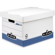 La gamma R-Kive Prima è composta da prodotti e soluzioni per tutte le esigenze di archiviazione e conservazione dei documenti. Robusti e modulari, i prodotti R-Kive Prima sono pensati ponendo al primo posto il rispetto per l'ambiente: costituiti al 100% di cartone riciclato e riciclabile, sono stampati con inchiostri a base d'acqua e le colle utilizzate non contengono solventi. Colore bianco, stampa nero e azzurro.