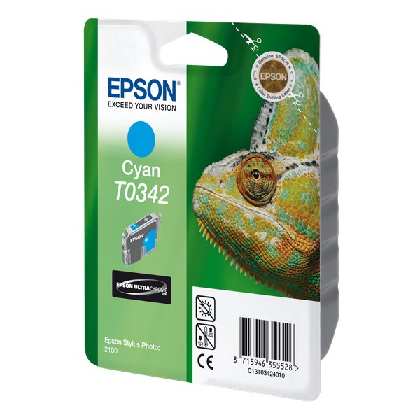Originale Epson C13T03424010 Cartuccia inkjet ink pigmentato blister RS STYLUS PHOTO ciano