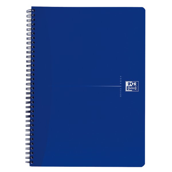 Blocco spiralati Office Smart Black&Original Blue Oxford - A4 - 5 mm - blu - 90 ff - 002970