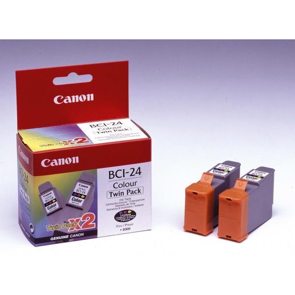 Originale Canon 6882A009 Conf. 2 serbatoi inchiostro BCI-24 C ciano+magenta+giallo