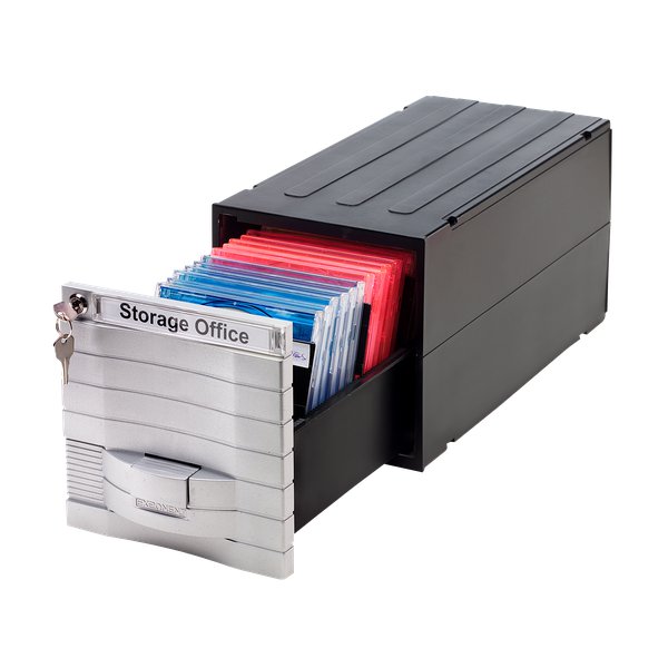 Schedari modulari MediaSolutions 160 Exponent World - CD ROM - 35x17x17,3 cm - 28 CD/DVD - 34601
