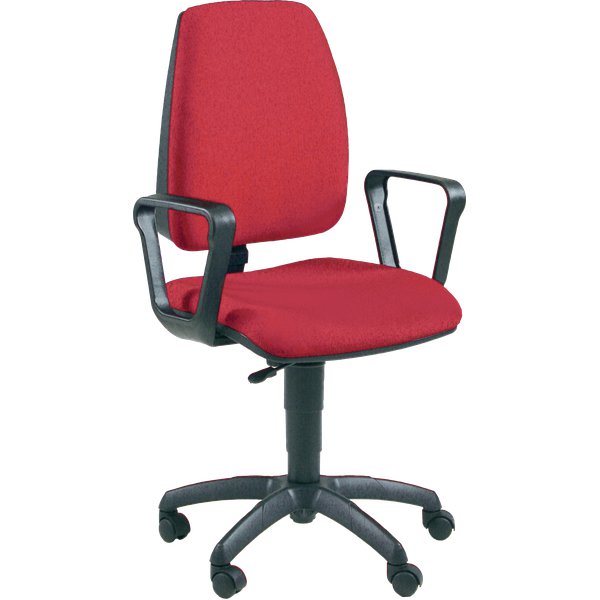Sedia operativa Portorico Ergosit - rosso - C440BR/C2