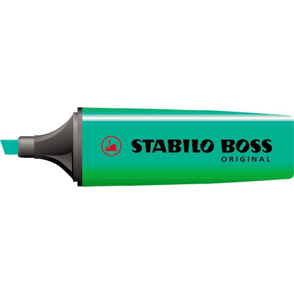 Scatola cartone evidenziatori Stabilo Boss Original Stabilo - turchese - 2-5 mm - 70/51 (conf.10)