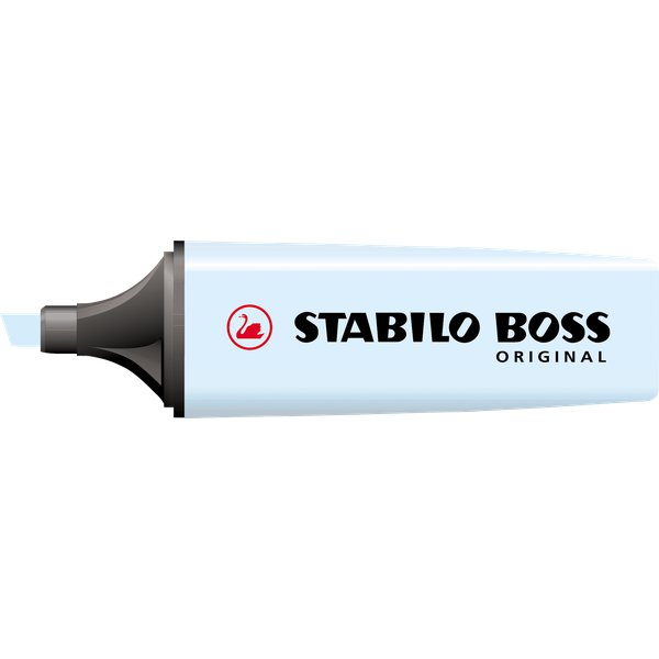 Scatola cartone evidenziatori Stabilo Boss Original - azzurro - 2-5 mm - 70/31 (conf.10)
