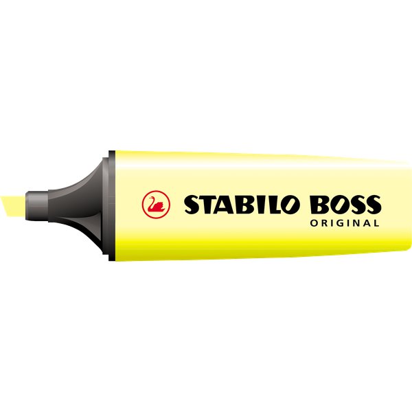 Scatola cartone evidenziatori Stabilo Boss Original - giallo - 2-5 mm - 70/24 (conf.10)