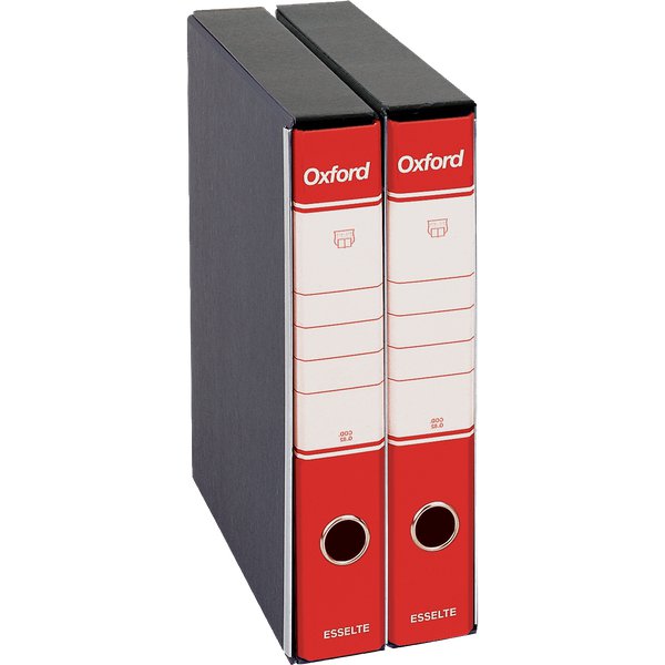 Registratori Oxford Esselte - Commerciale - dorso 5 - F.to utile 23x30cm - rosso - G821600 (conf.8)
