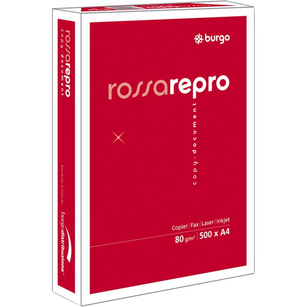 Repro Rossa Burgo - A4 - 80 g/mq - 104 µm - 8133 (conf.5)