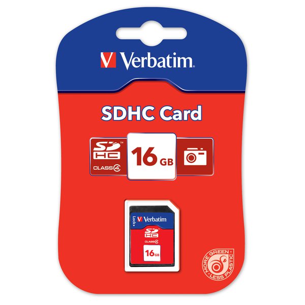 Flash Memory Card Verbatim - SDHC - 16 Gb - 44020