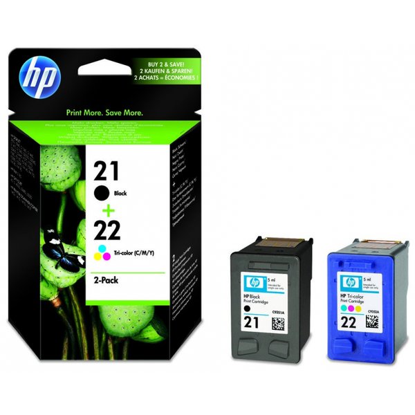 Originale HP SD367AE Conf. 2 cartucce inkjet 21/22 nero +tricromia