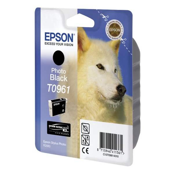 Originale Epson C13T09614010 Cartuccia inkjet ink pigment.blister RS ULTRACHROME K3 nero fotografico