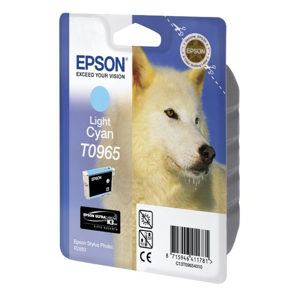 Originale Epson C13T09654010 Cartuccia inkjet ink pigmentato blister RS ULTRACHROME K3 ciano chiaro