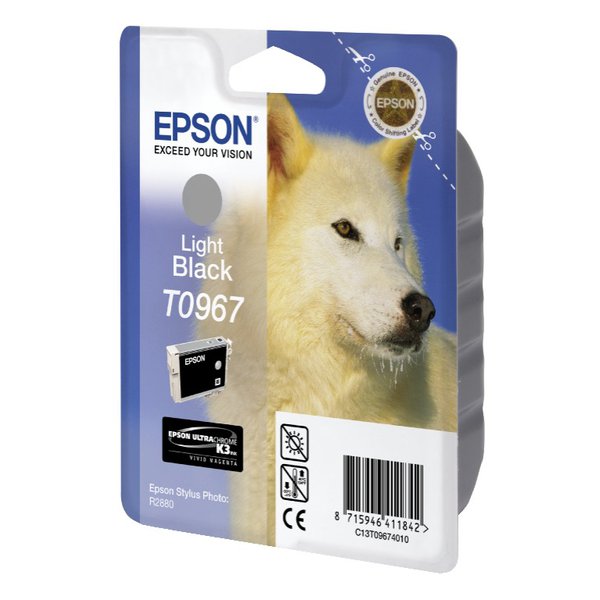 Originale Epson C13T09674010 Cartuccia inkjet ink pigmentato blister RS ULTRACHROME K3 nero chiaro