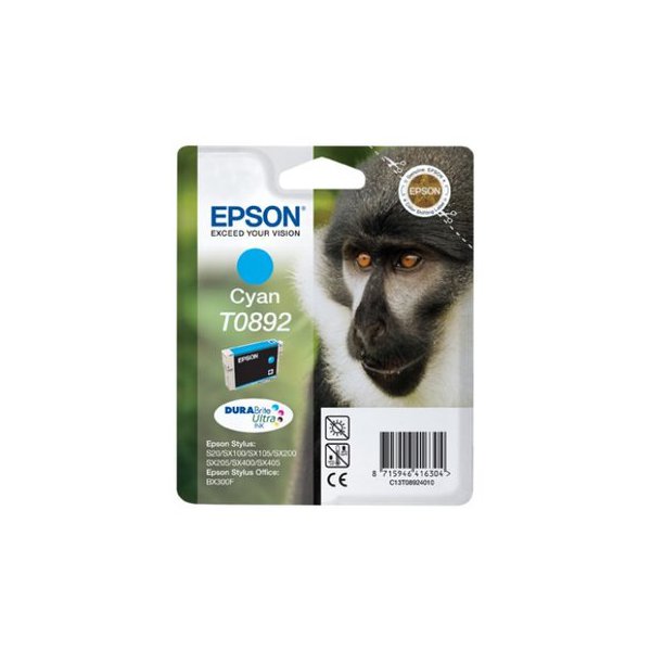 Originale Epson C13T08924011 Cartuccia inkjet ink pigmentato blister RS DURABRITE ULTRA ciano