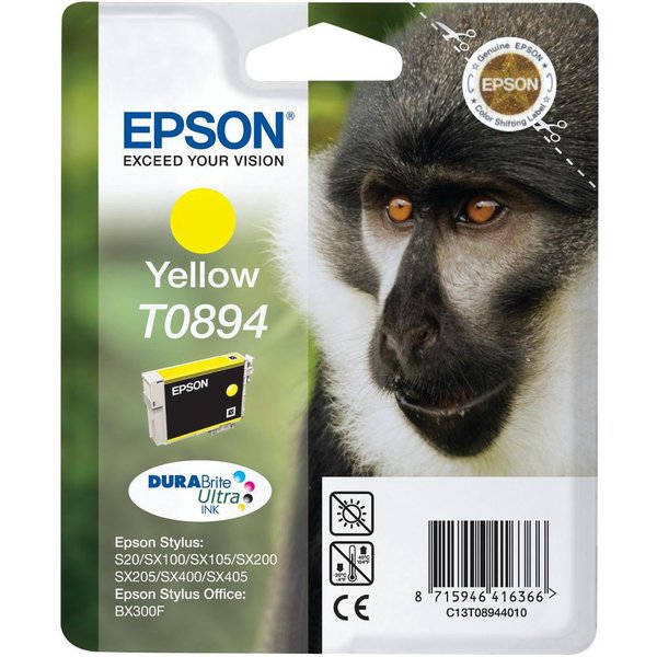 Originale Epson C13T08944011 Cartuccia inkjet ink pigmentato blister RS DURABRITE ULTRA giallo
