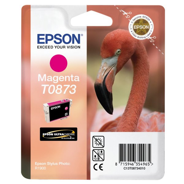 Originale Epson C13T08734010 Cartuccia inkjet ink pigmentato blister RS ULTRACHROME HI-GLOSS2 magenta