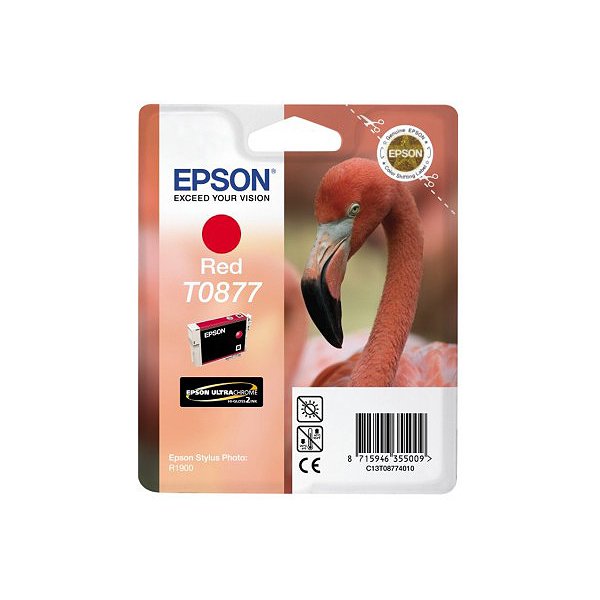 Originale Epson C13T08774010 Cartuccia inkjet ink pigmentato blister RS ULTRACHROME HI-GLOSS2 rosso