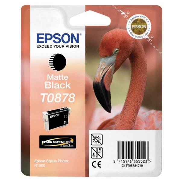 Originale Epson C13T08784010 Cartuccia inkjet ink pigment.blister RS ULTRACHROME HI-GLOSS2 nero opaco