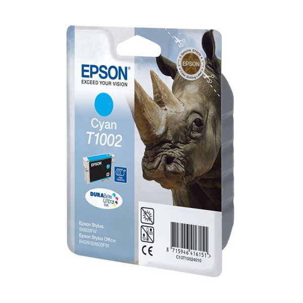 Originale Epson C13T10024010 Cartuccia inkjet alta resa ink pigment.blister RS DURABRITE ULTRA ciano