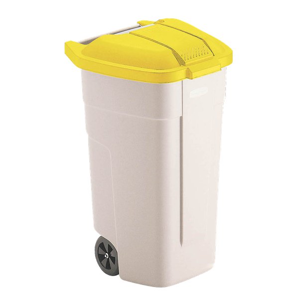 Coperchio giallo per contenitore portarifiuti con ruote Mobile Bin