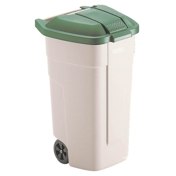 Coperchio verde per contenitore portarifiuti con ruote Mobile Bin