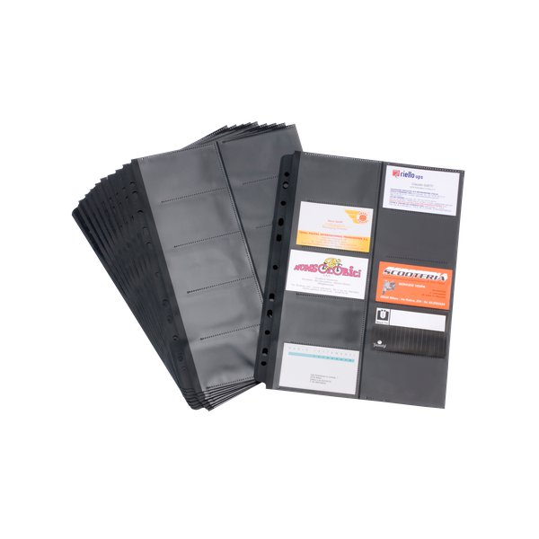 Buste di ricambio per porta biglietti da visita Black Tie Tecnostyl - 23x30 cm - BT611 (conf.10)