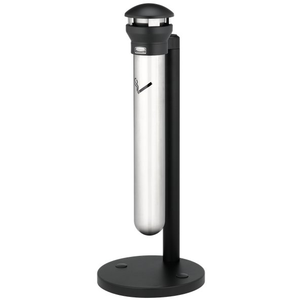 Portacenere esterni Infinity Rubbermaid - da terra 2000 sigarette - Ø 40 cm - 9W31-00-SSBLA