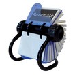 Schedario rotativo con schede Rotadex- con 200 portabiglietti - nero - RM300BCBK-200