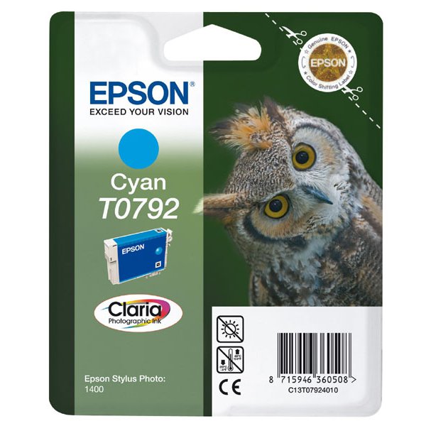 Originale Epson C13T07924010 Cartuccia inkjet blister RS CLARIA ciano