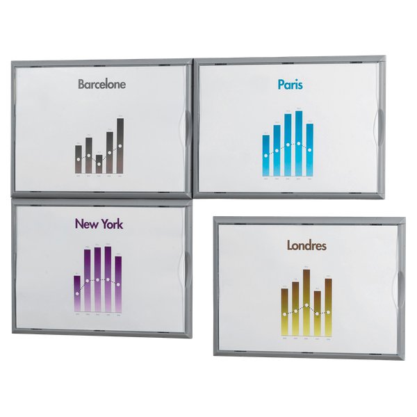 Espositore da muro A4 Paperflow - 32,2x2,3x23,7 cm - 4066x4.35 (conf.4)