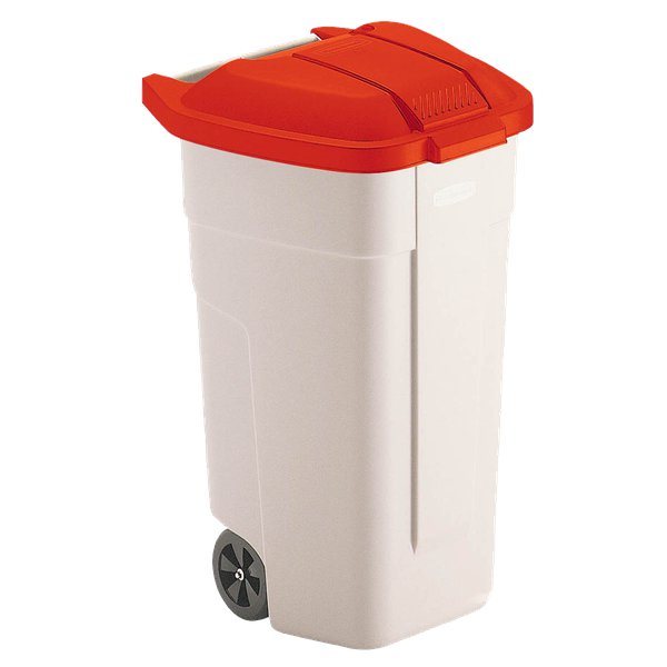 Coperchio rosso per contenitore portarifiuti con ruote Mobile Bin