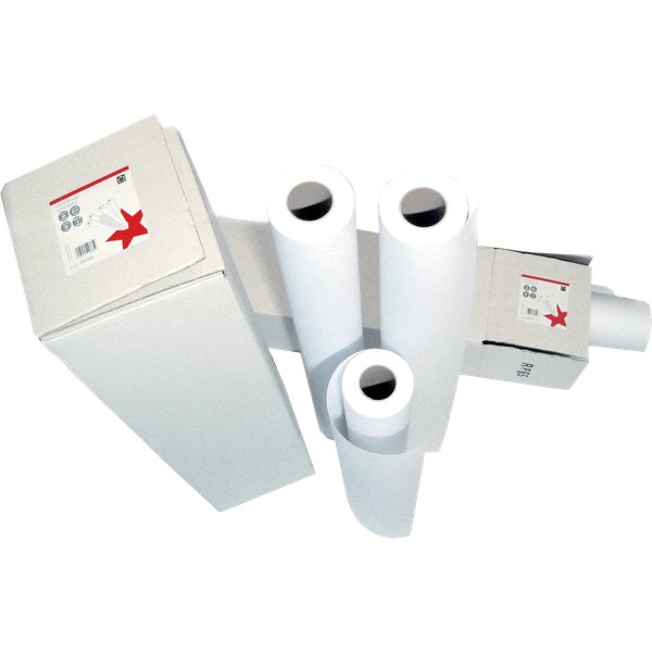 Carta Plotter 5 Star  - HD - Carta alta qualità - 62,5 cm - 50 m - 90 gr/mq - PLTOC062550G090