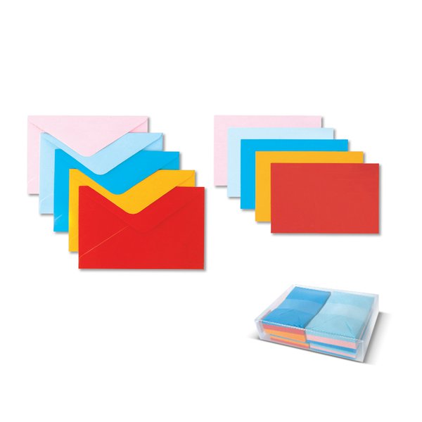 Biglietti e buste Ellebi Sadoch - Berna - 7,5x11 cm - assortiti - 8314 (conf.100)