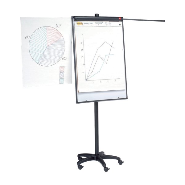 Lavagna portablocco magnetica su ruote 5 Star - 70x102 cm - 906691