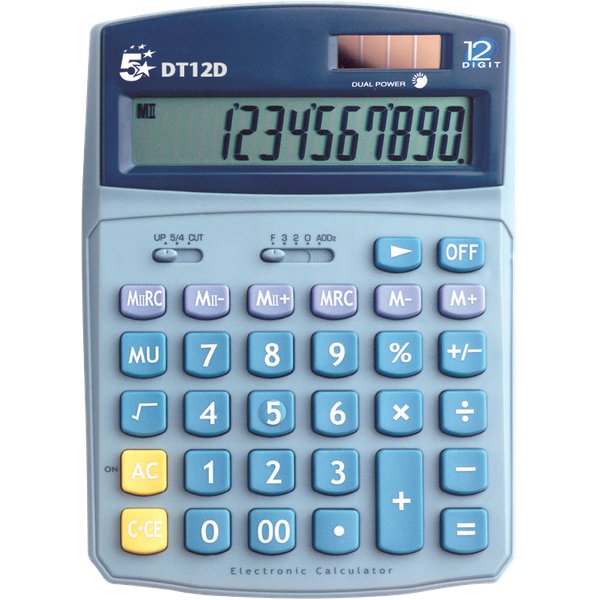 Calcolatrice da  tavolo DT12D 5 Star - 910342