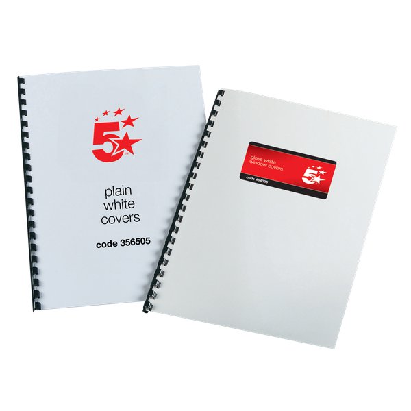 Copertine in PVC per rilegatura 5 Star - 200  micron - 916353 (conf.100)
