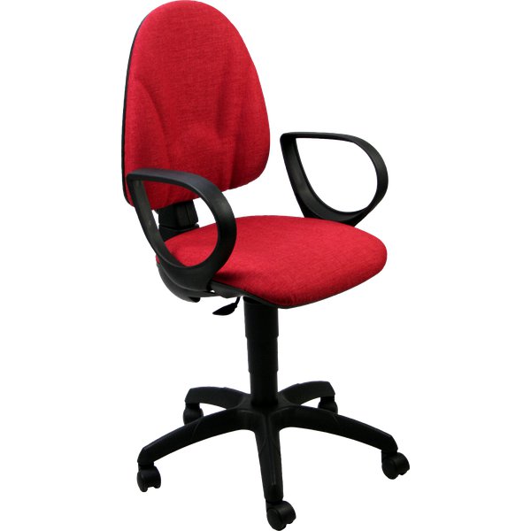 Sedia operativa Axe Cadrega 5 Star - rosso mattone - 95-107 cm
