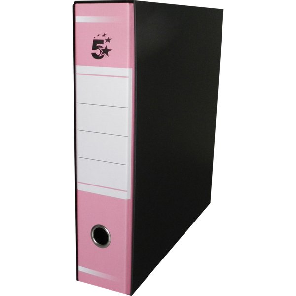Registratori a leva 5 Star - protocollo - 8 cm - 23x34 cm - fucsia - SPP8AL