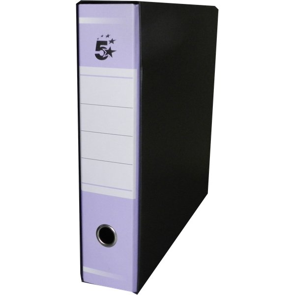 Registratori a leva 5 Star - protocollo - 8 cm - 23x34 cm - glicine - SPP8AT