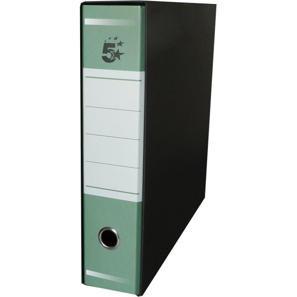 Registratori a leva 5 Star - protocollo - Dorso 5 cm - 23x34 cm - verde - SPP5VE-1