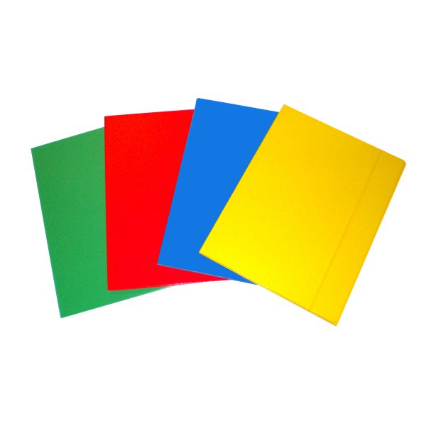 Cartelle 3 lembi con elastico 5 Star - verde - CPEVE VE-10 (conf.10)